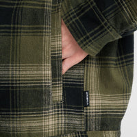 Veste doublée en polaire | Green Check Small