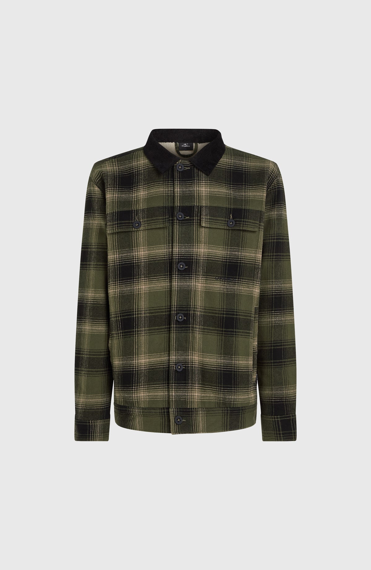 Veste doublée en polaire | Green Check Small