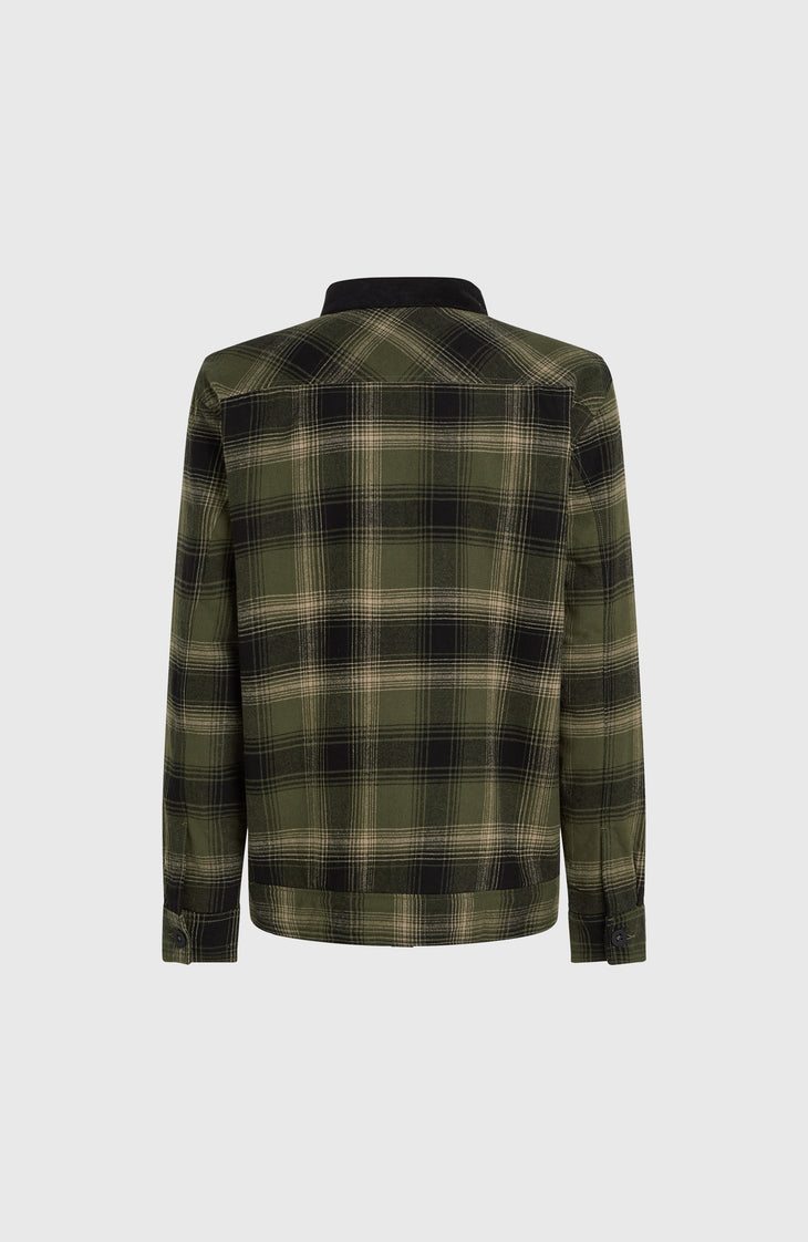 Veste doublée en polaire | Green Check Small