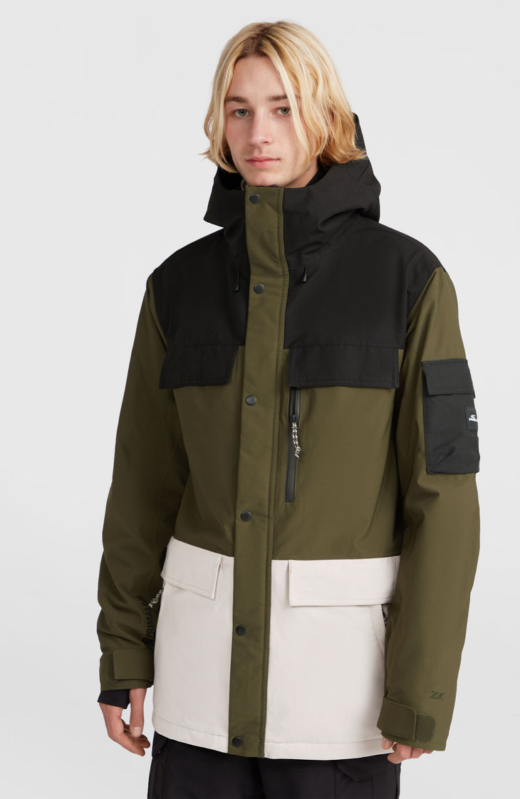 Veste de ski Utility Pro Hybrid | Forest Night Colour Block