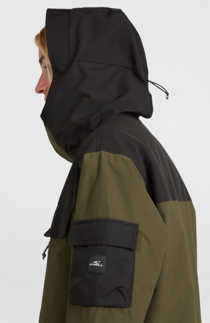 Veste de ski Utility Pro Hybrid | Forest Night Colour Block
