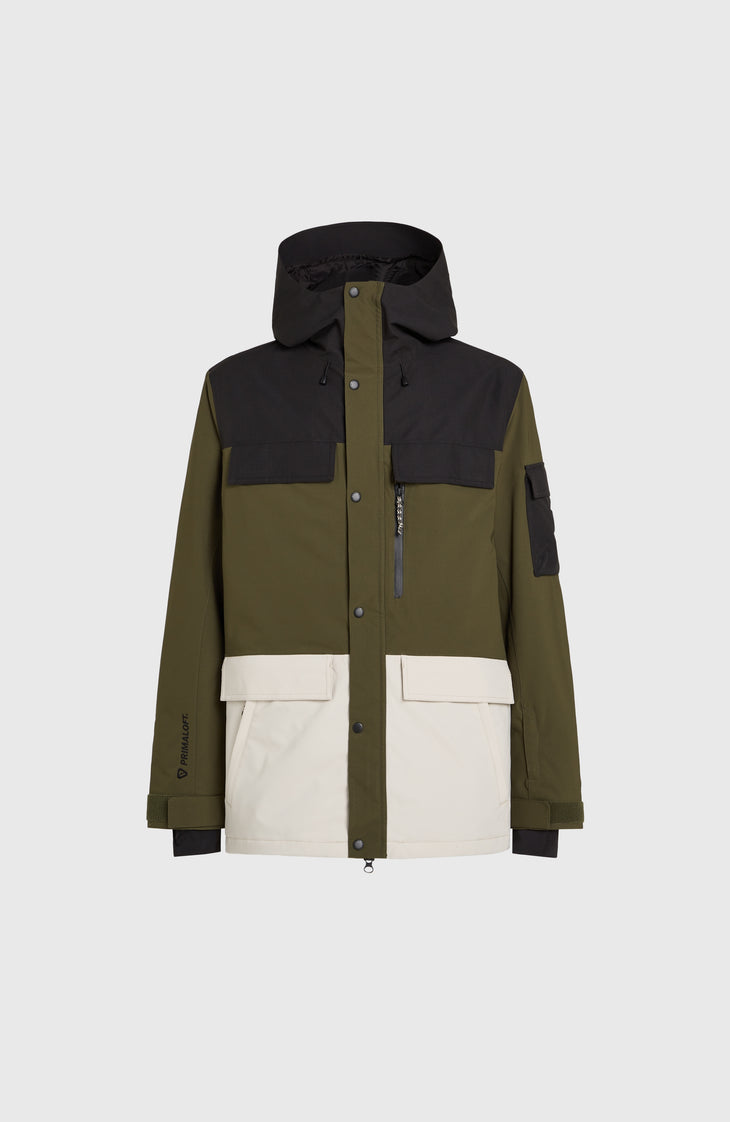 Veste de ski Utility Pro Hybrid | Forest Night Colour Block