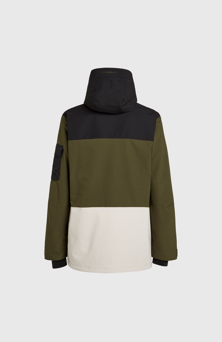 Veste de ski Utility Pro Hybrid | Forest Night Colour Block