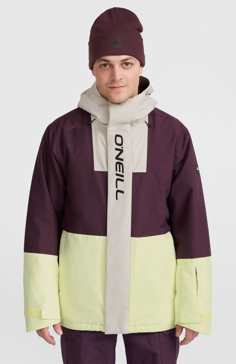 Veste de ski O'Riginals Hybrid | Aubergine Colour Block