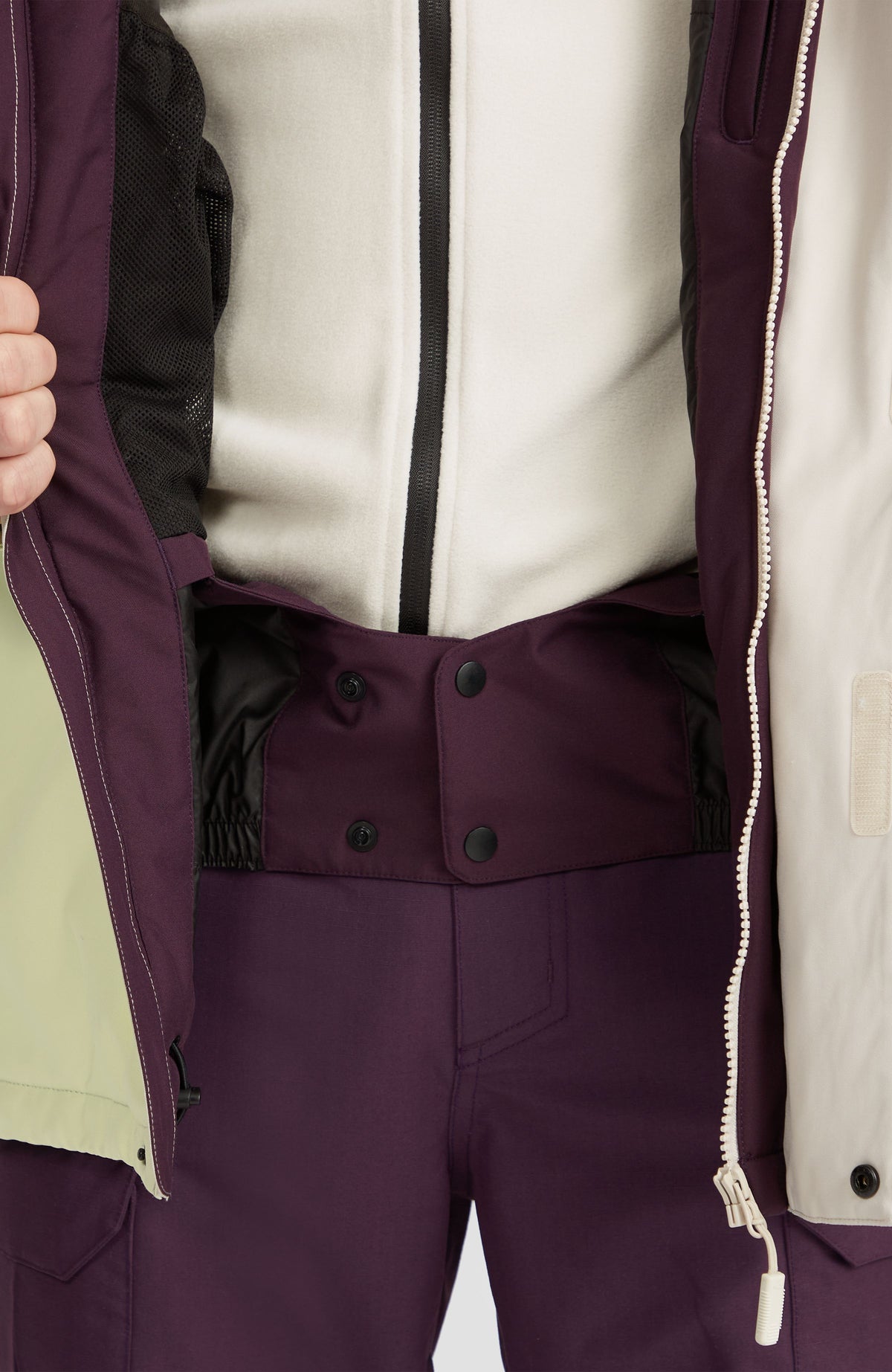 Veste de ski O'Riginals Hybrid | Aubergine Colour Block