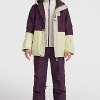 Veste de ski O'Riginals Hybrid | Aubergine Colour Block