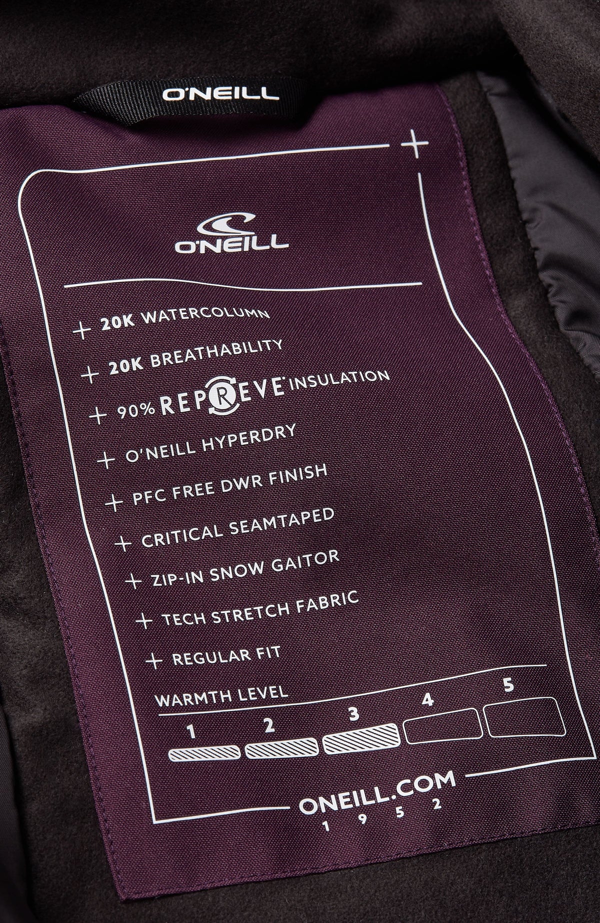 Veste de ski O'Riginals Hybrid | Aubergine Colour Block