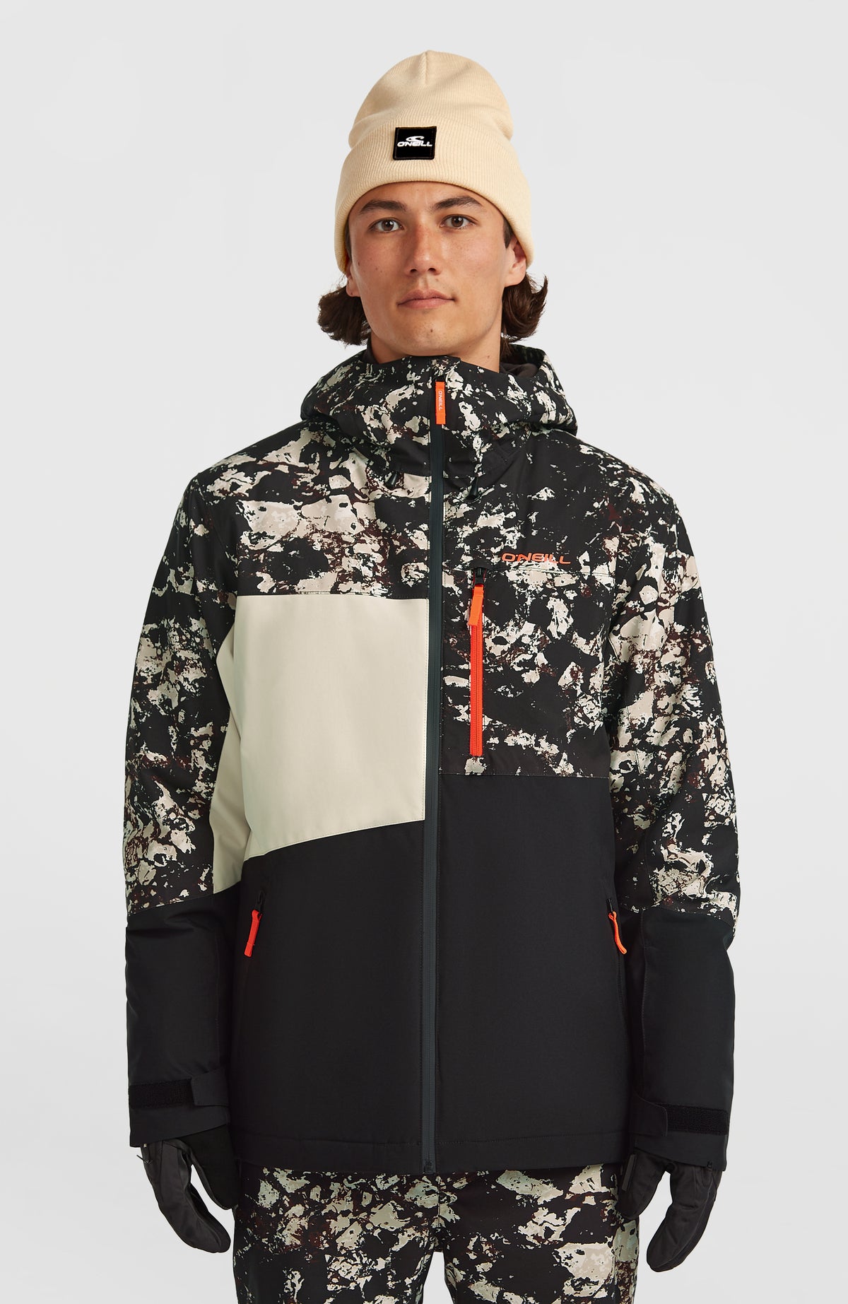 Veste de ski FWC'Cruz Triple | Black/Beige Quarry