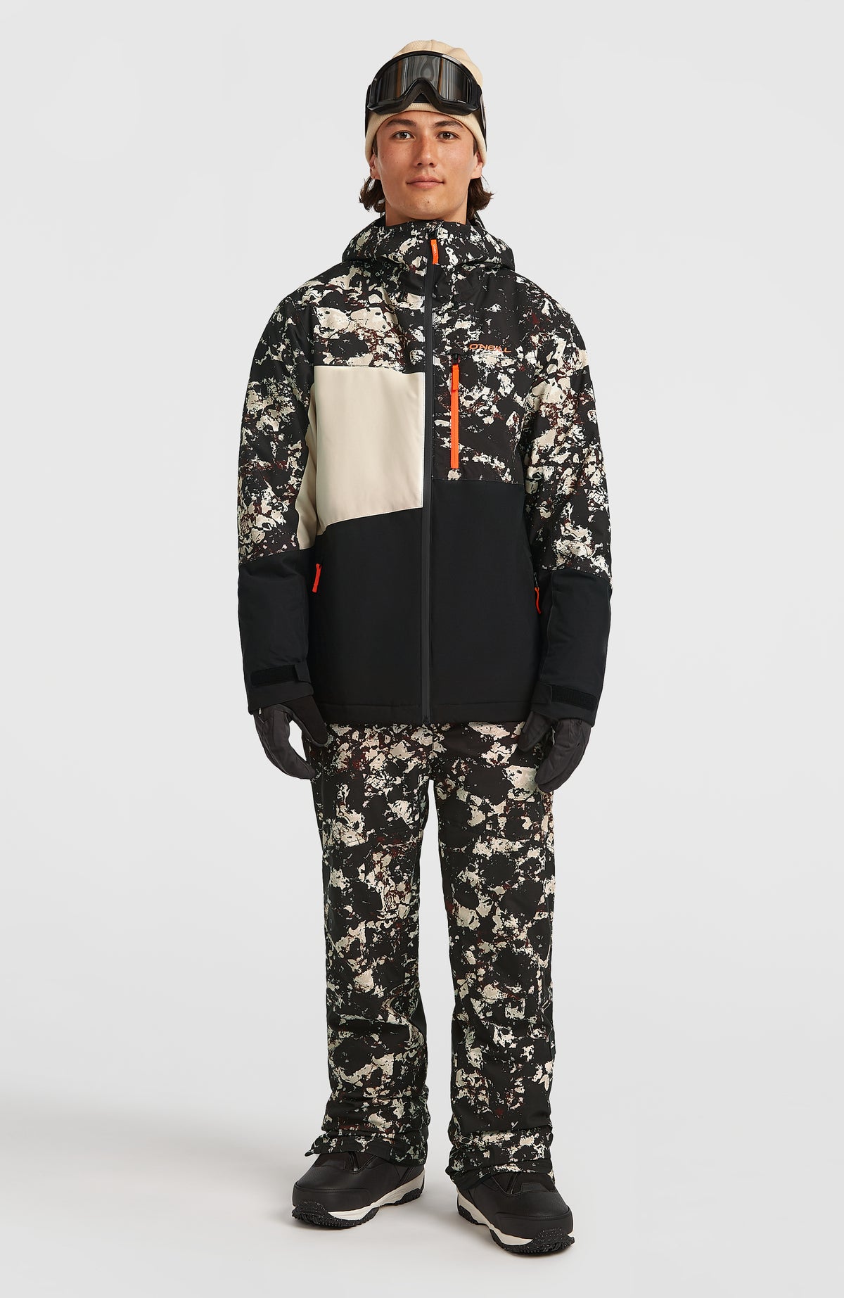 Veste de ski FWC'Cruz Triple | Black/Beige Quarry