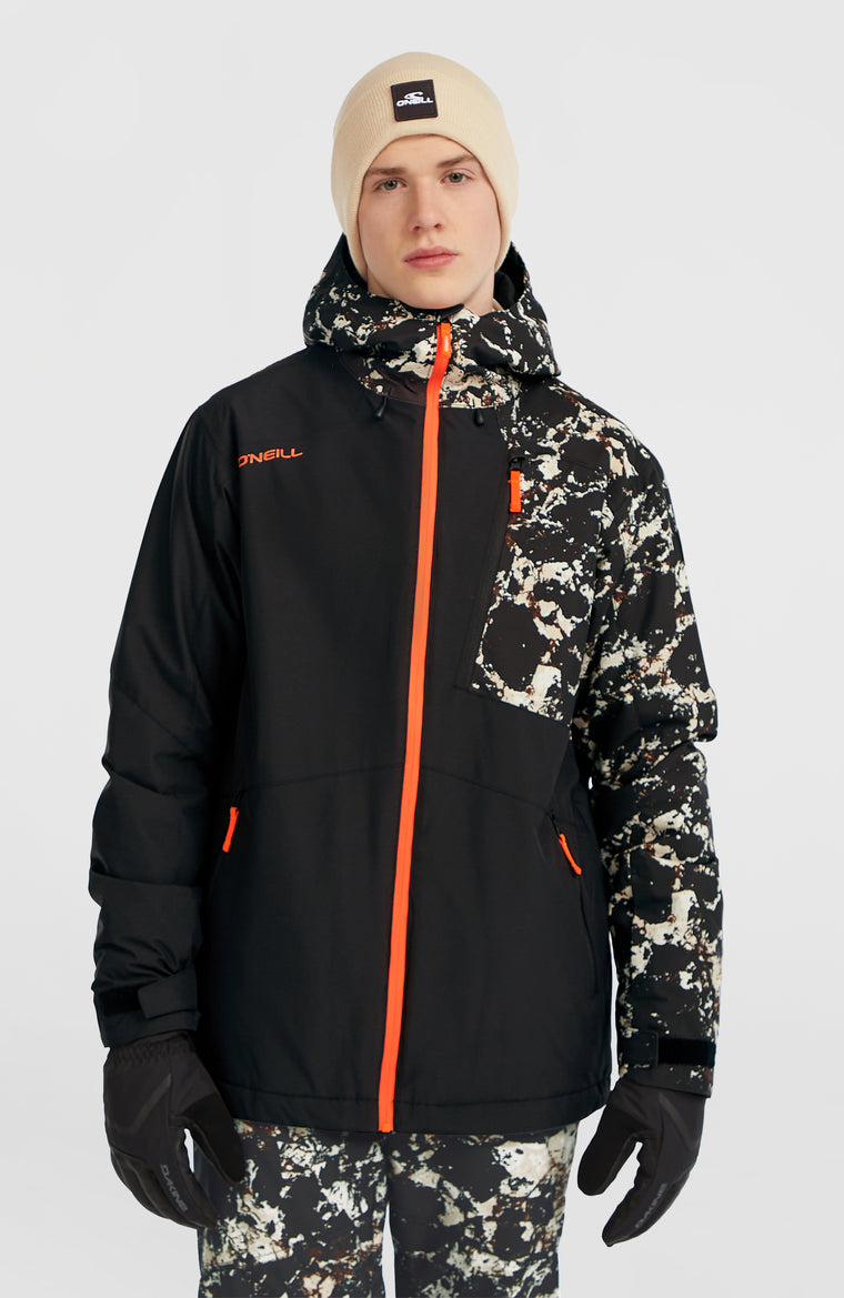 Veste de ski FWC'Cruz Block | Black/Beige Quarry