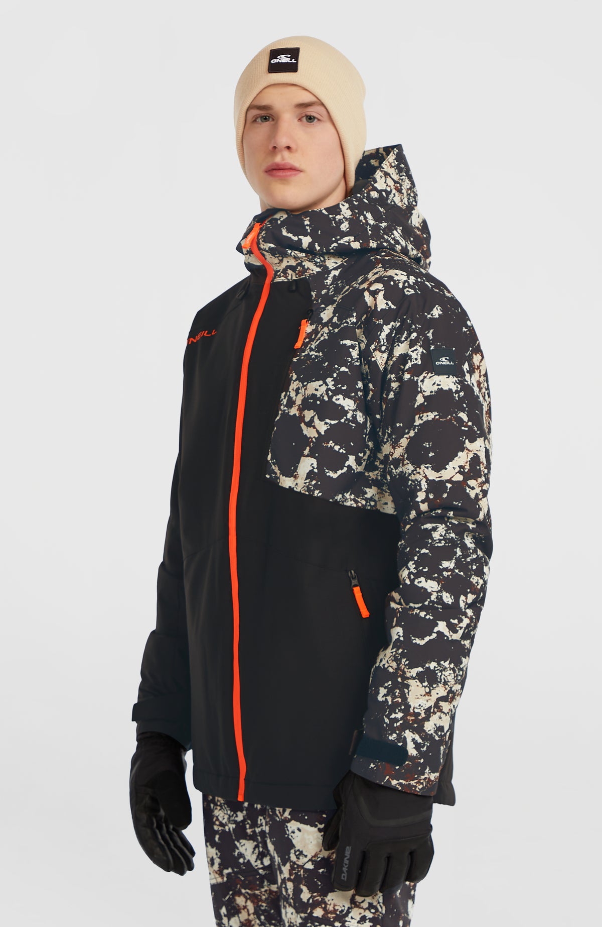 Veste de ski FWC'Cruz Block | Black/Beige Quarry