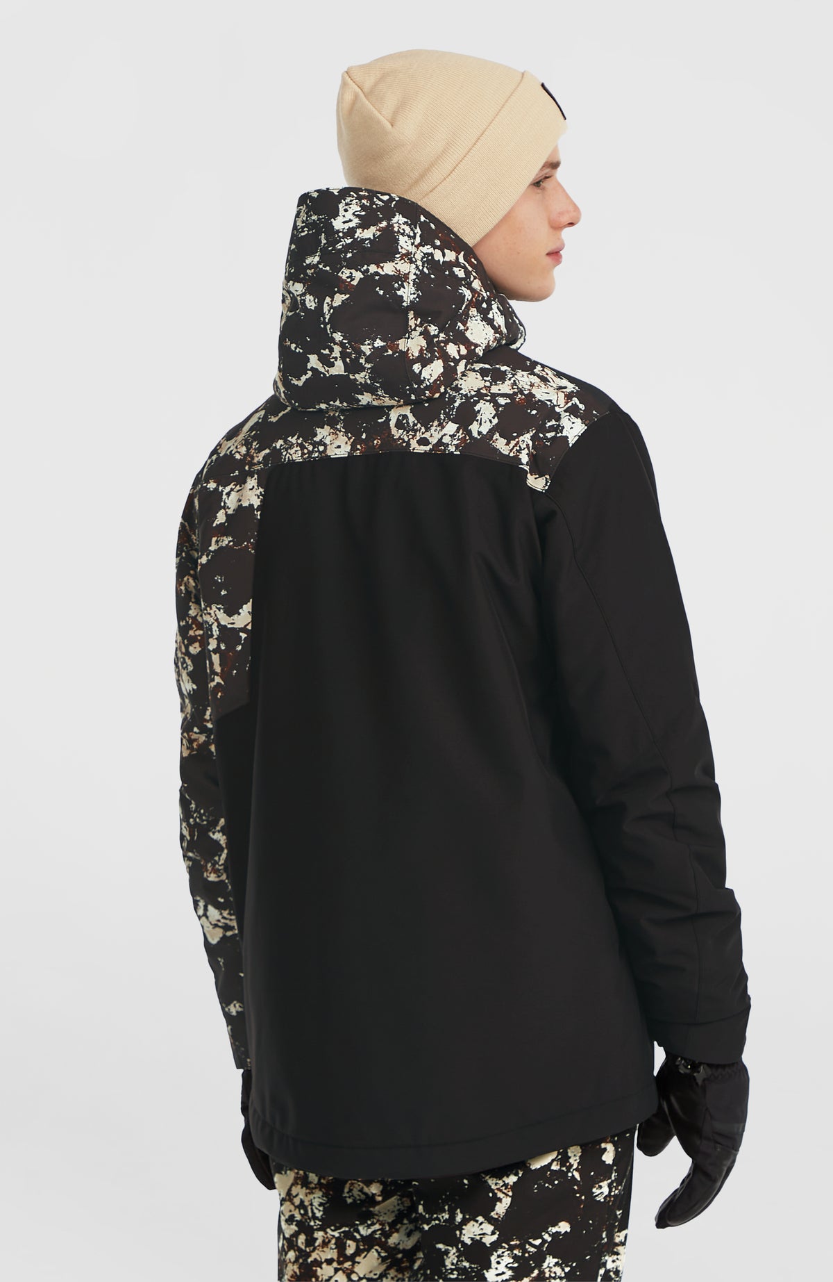 Veste de ski FWC'Cruz Block | Black/Beige Quarry