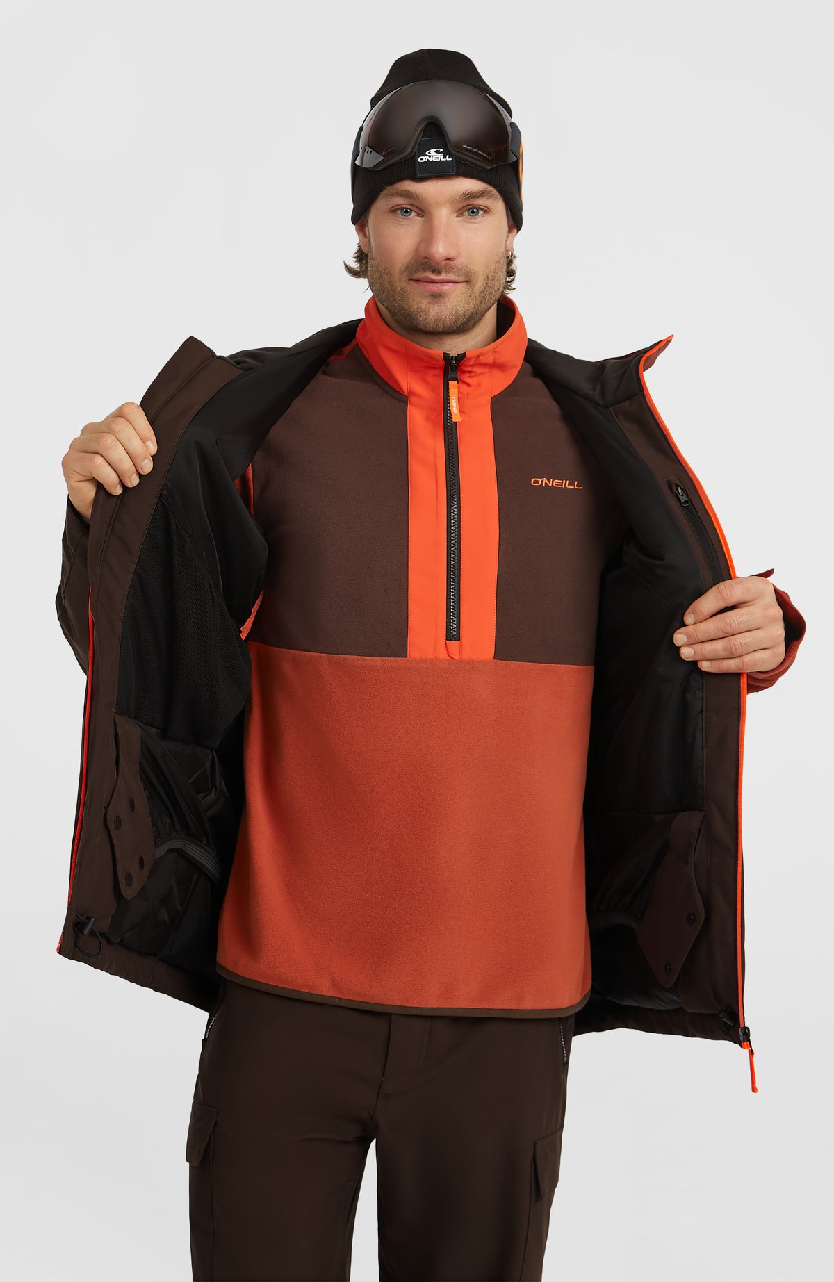 Veste de ski FWC'Cruz Block | Coffee Bean Colour Block