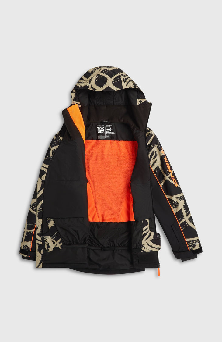 Veste de ski asymétrique FWC'Play | Beige Snowtracks