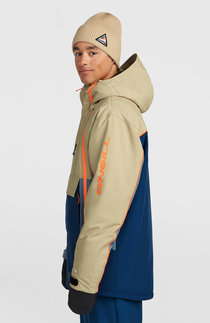 Veste de ski asymétrique FWC'Play | Olive Blush Colour Block