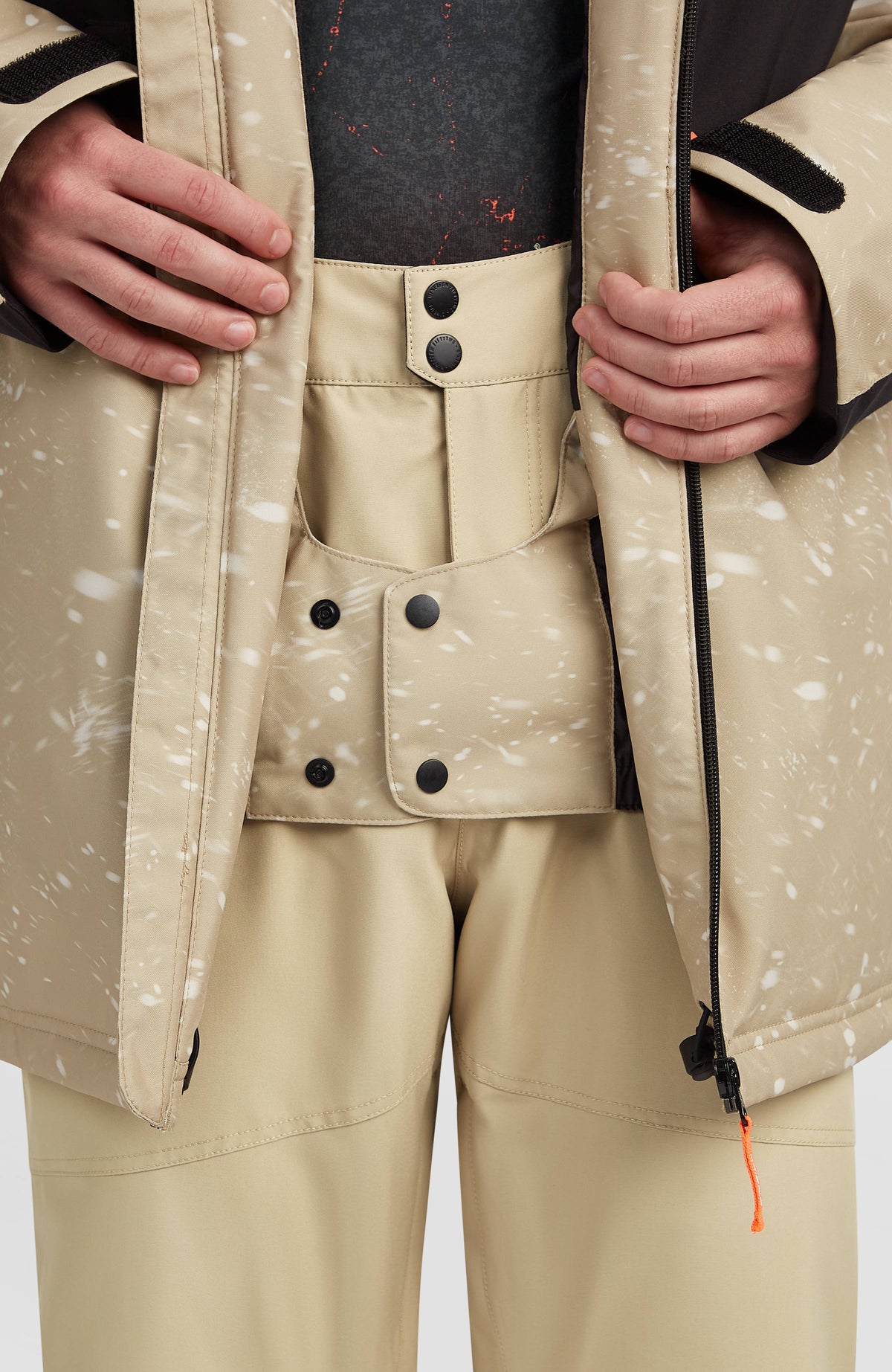 Veste de ski FWC'Cruz Mean Machine | Beige Snow Storm