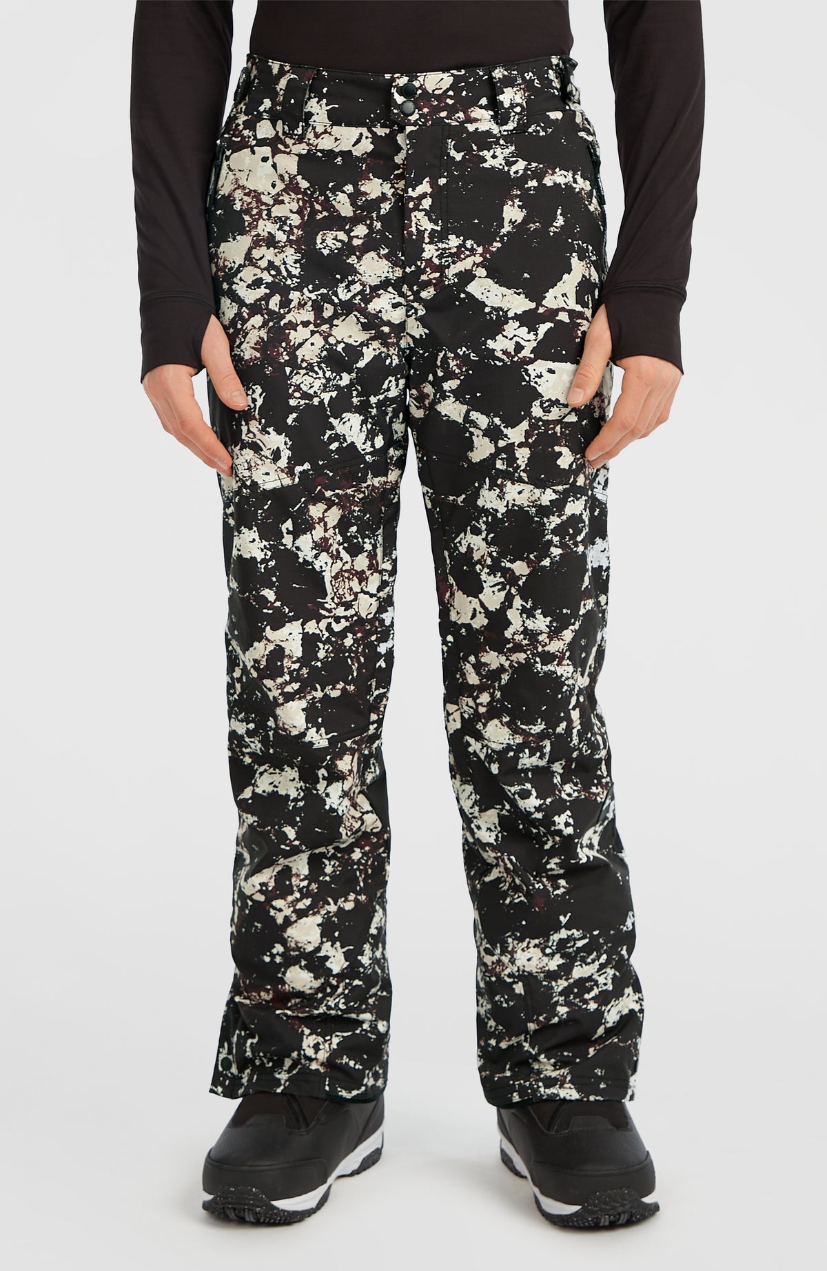 Pantalon de ski FWC'Cruz | Black/Beige Quarry