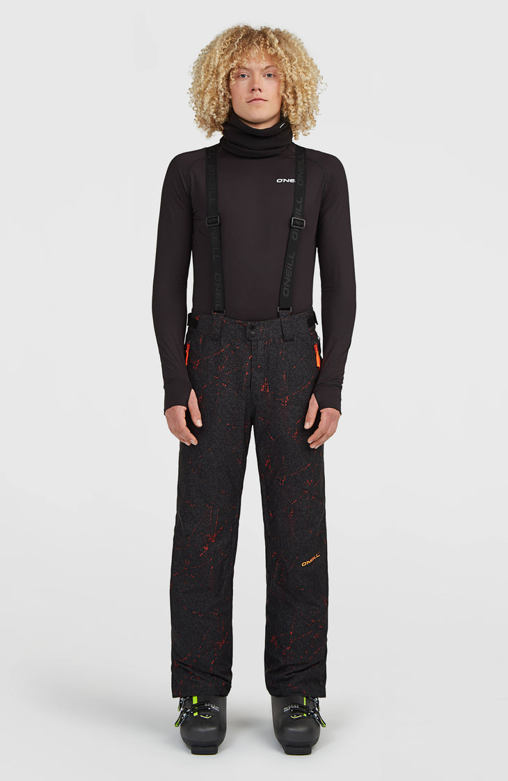 Pantalon de ski à bretelles FWC'Cruz | Black Basalt