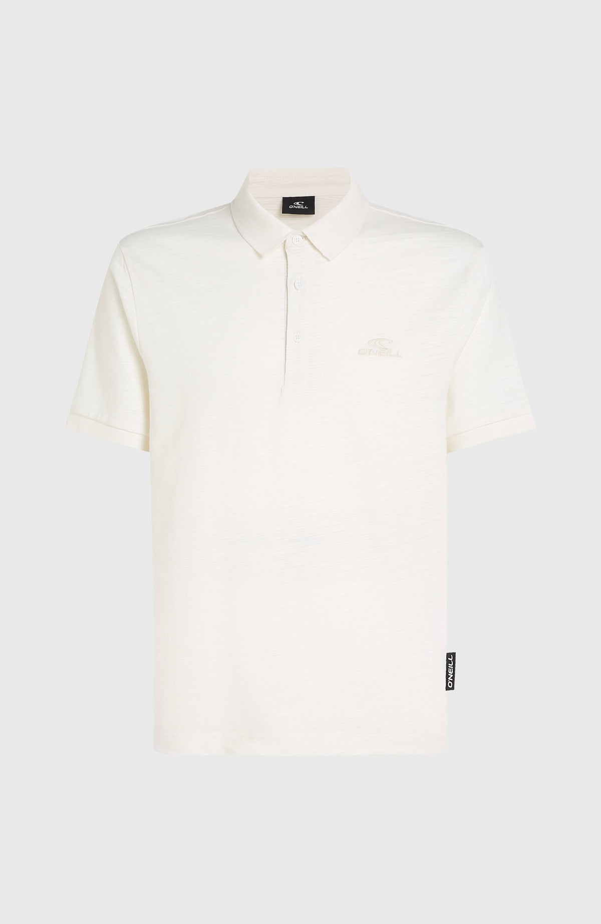 Slub Polo Small Logo | Snow White