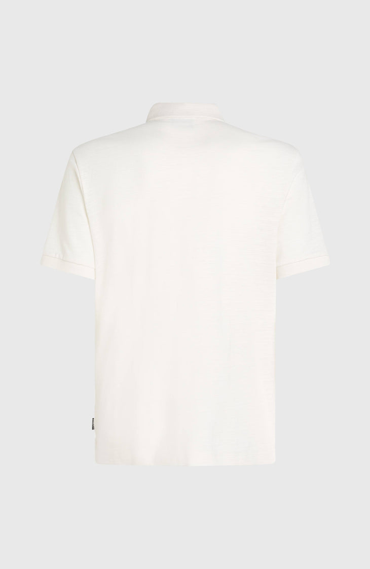 Slub Polo Small Logo | Snow White
