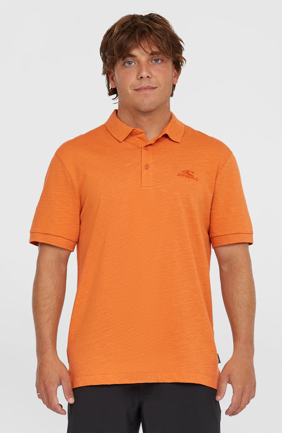 Slub Polo Small Logo | Cinnamon Stick