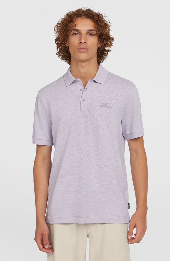 Slub Polo Small Logo | Purple Gleam