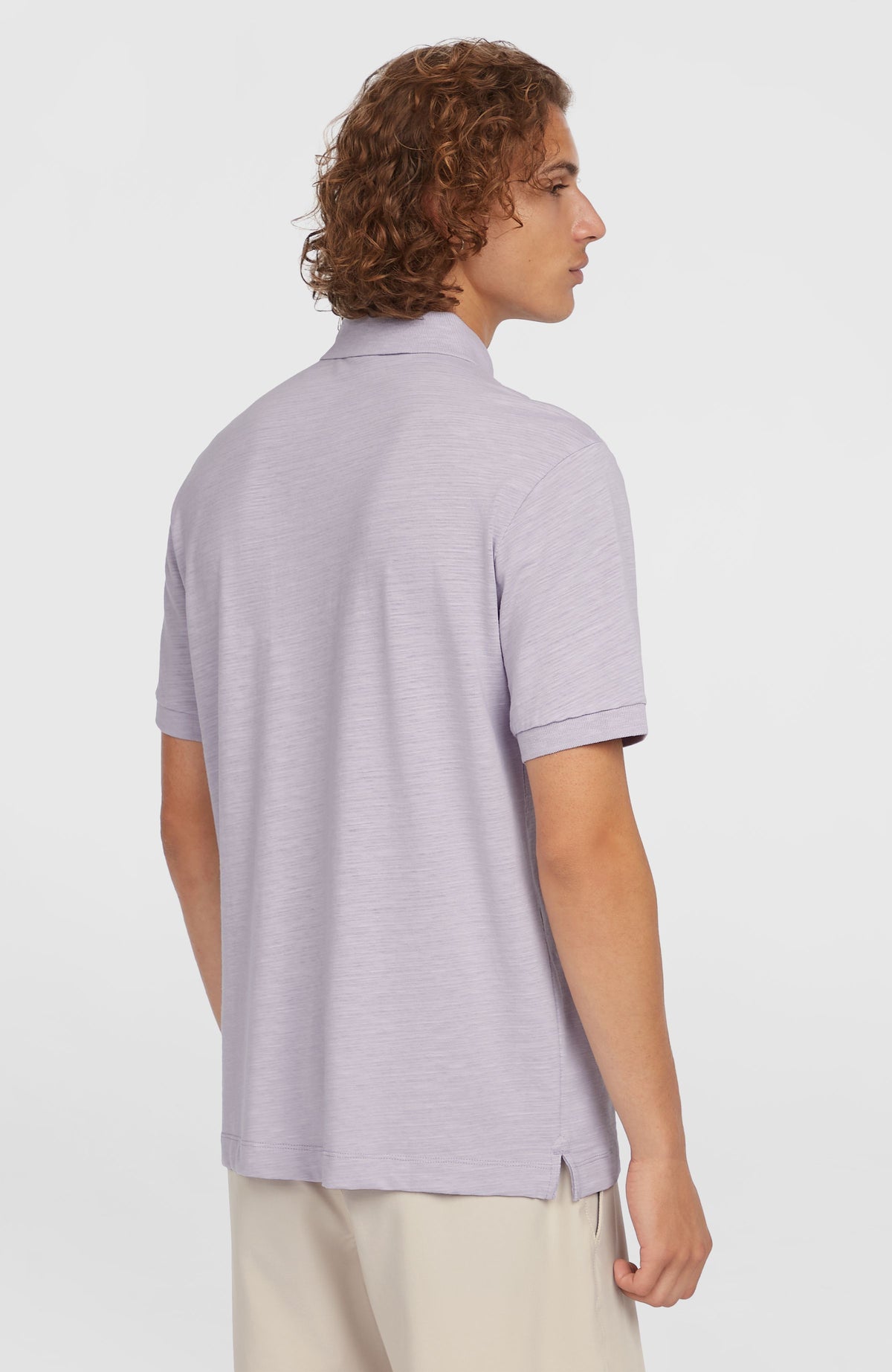 Slub Polo Small Logo | Purple Gleam
