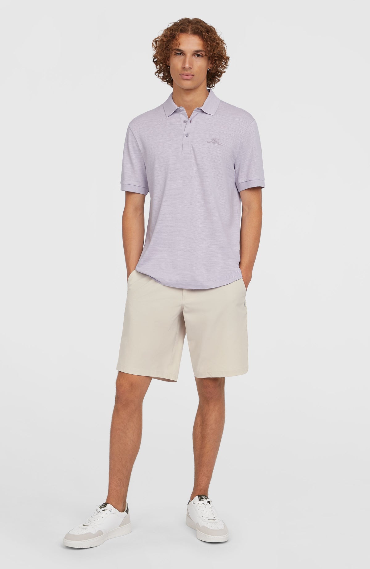 Slub Polo Small Logo | Purple Gleam