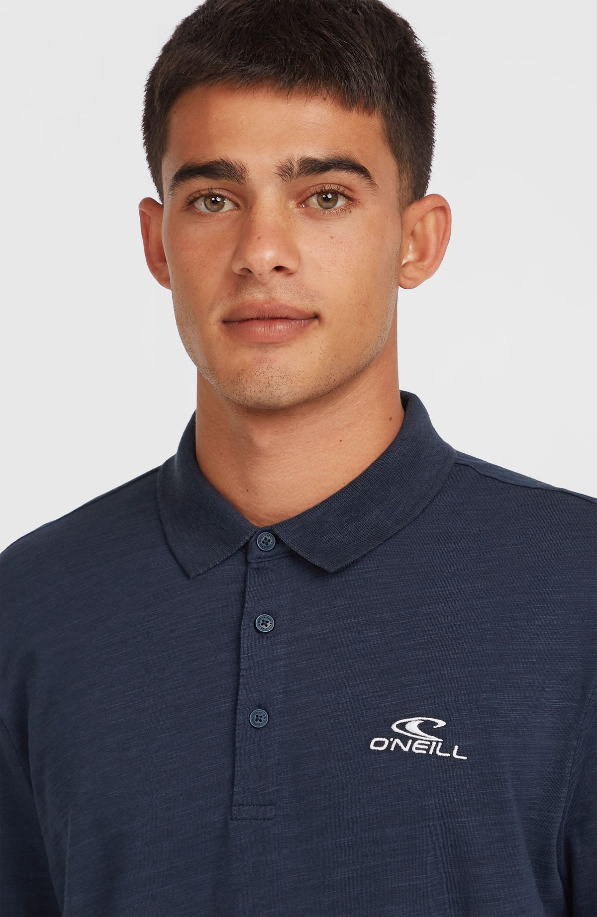 Slub Polo Small Logo | Ink Blue