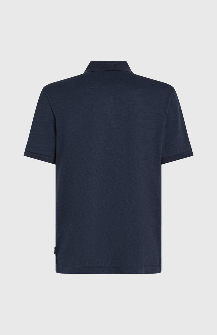 Slub Polo Small Logo | Ink Blue