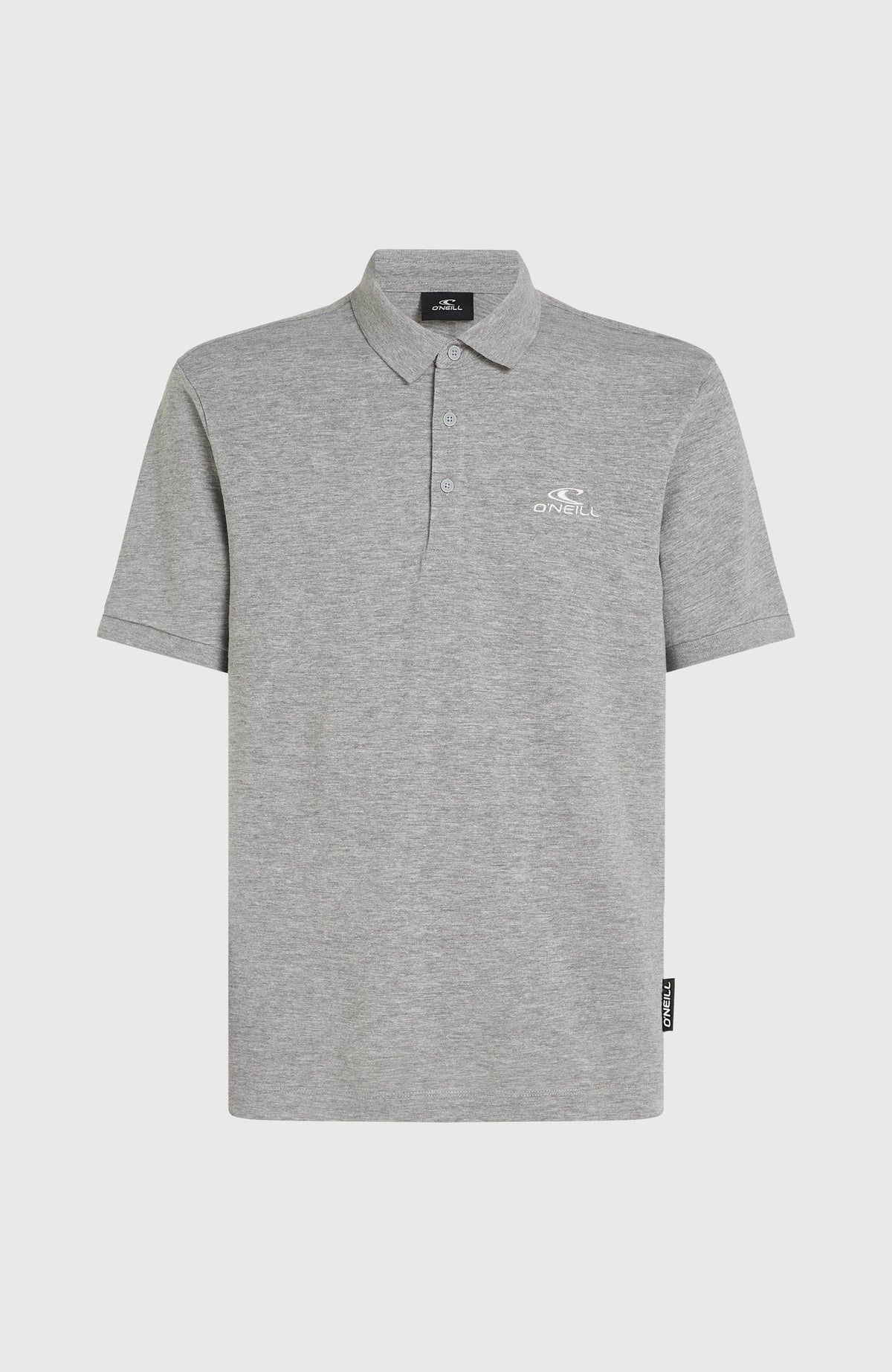 Slub Polo Small Logo | Silver Melee