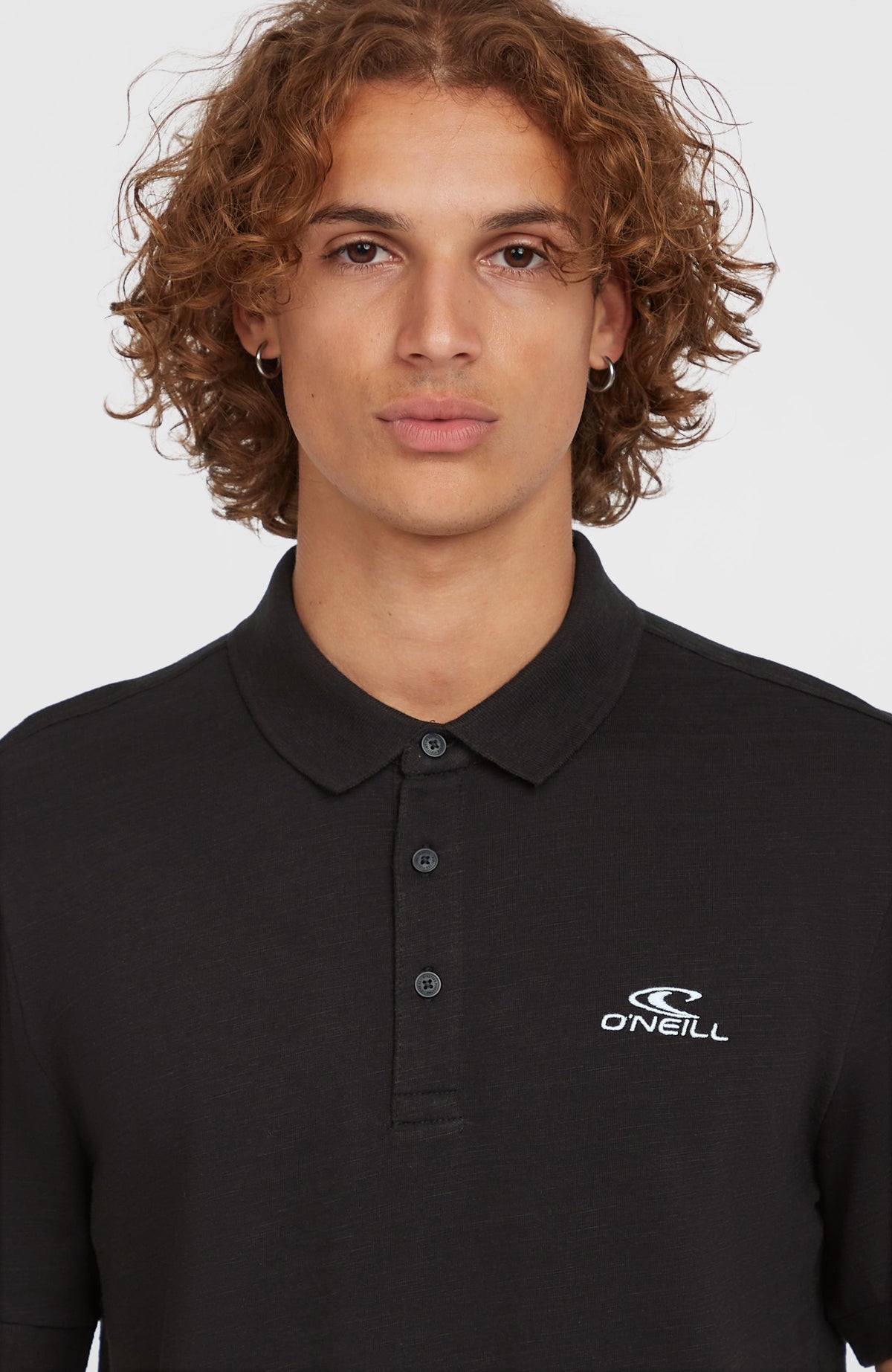Slub Polo Small Logo | Black Out