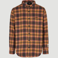 Chemise à carreaux O'Neill TRVLR Series en flanelle | Beige Shadow Check