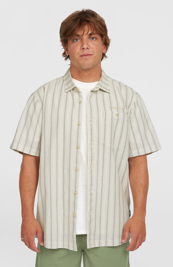 Chemise Jacquard Stripe | Beige Cali Stripe