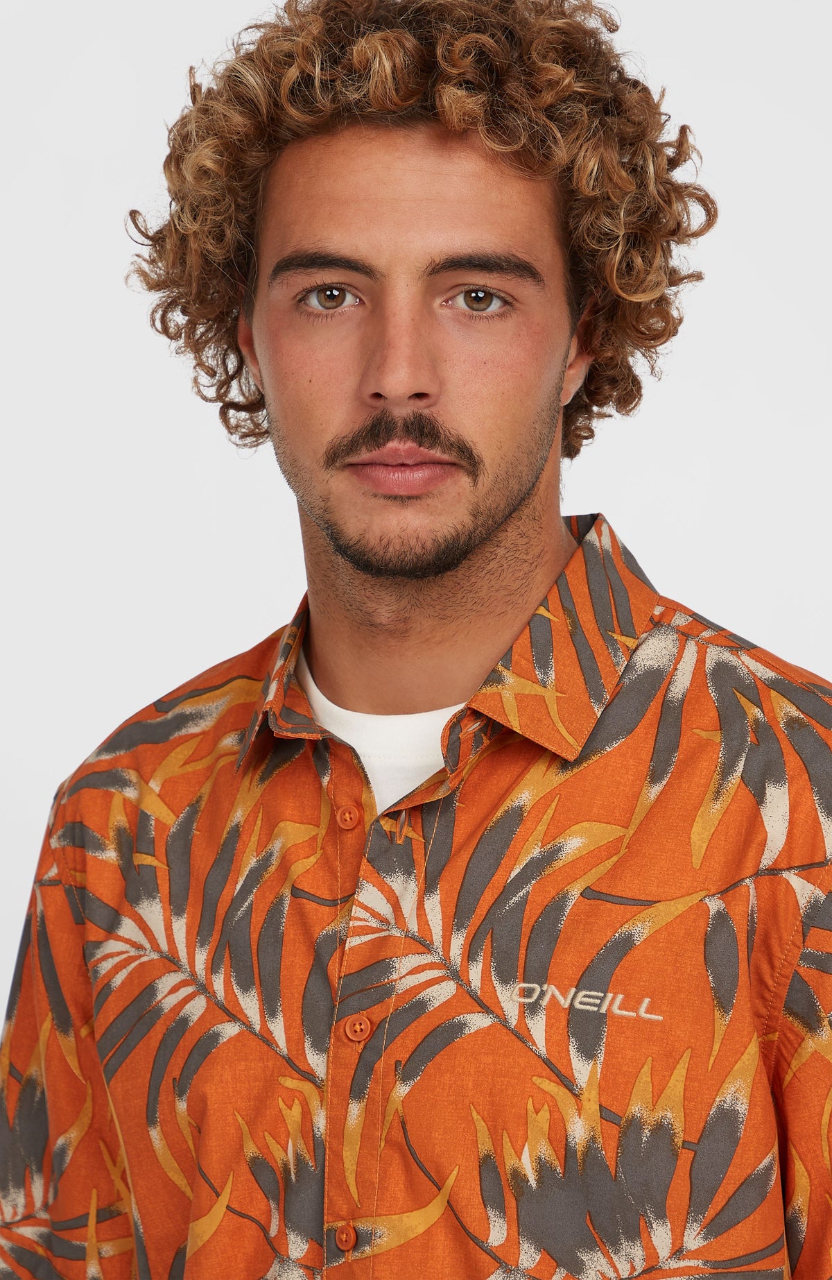 Chemise Print | Orange Dipped Leaves