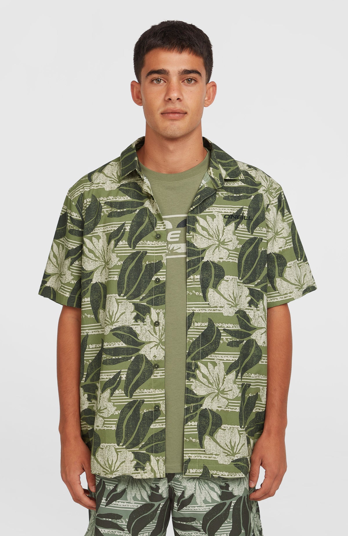 Chemise Print | Green Dusty Flower