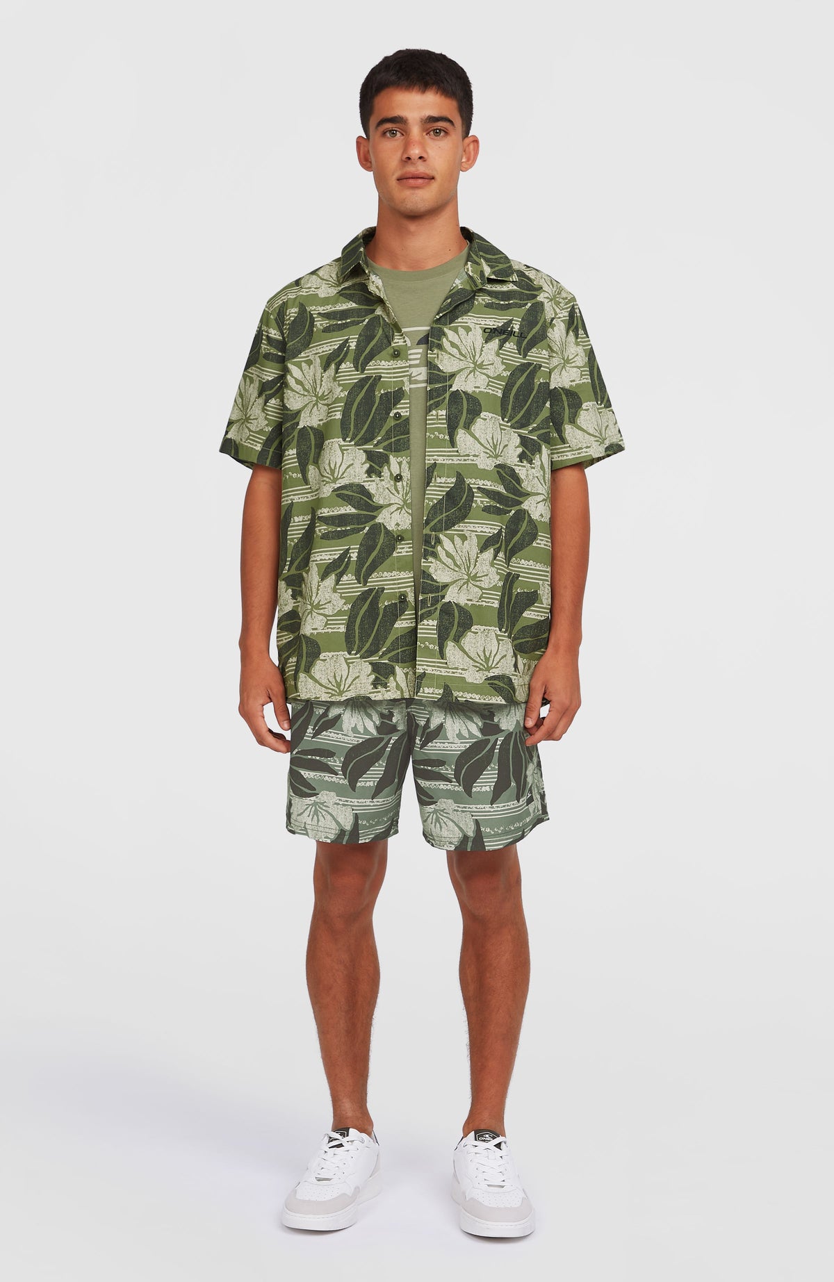 Chemise Print | Green Dusty Flower