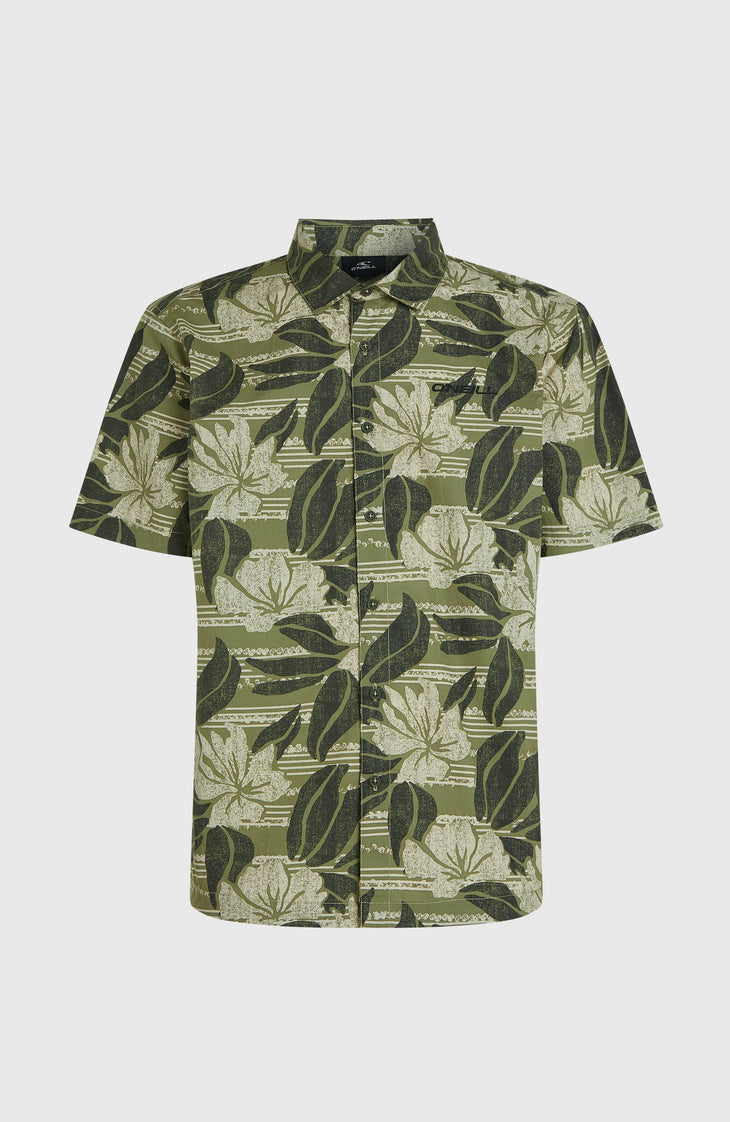 Chemise Print | Green Dusty Flower