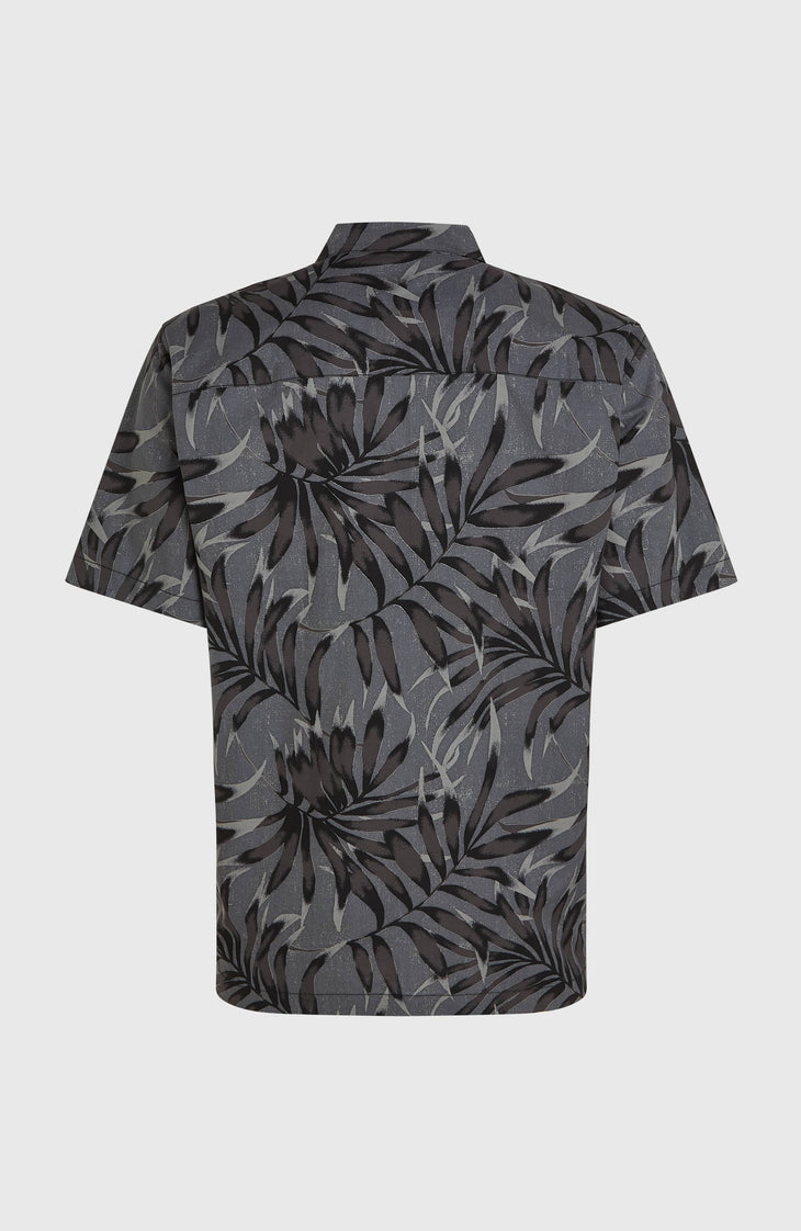 Chemise Print | Black Dipped Leaves
