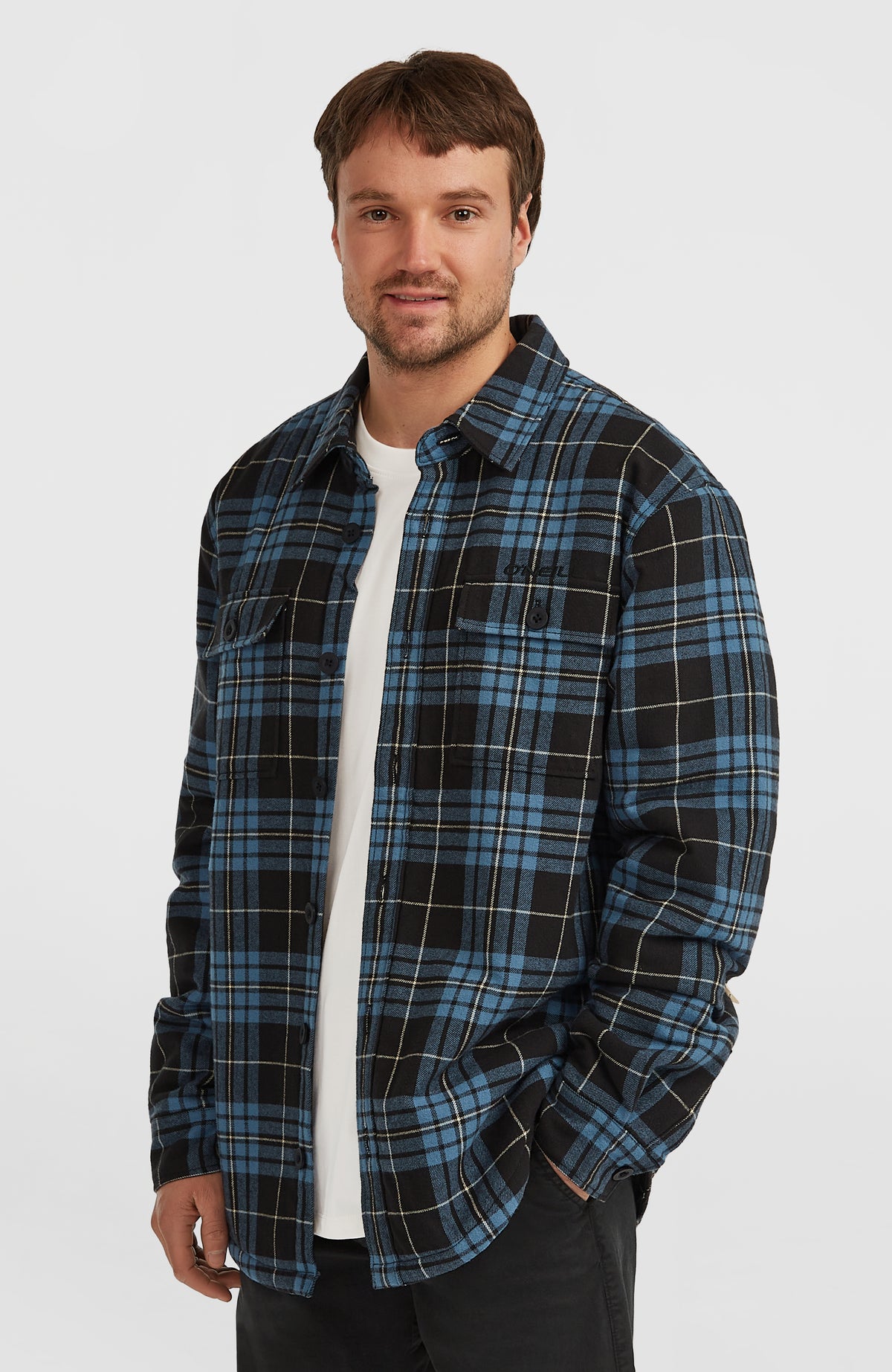 Chemise Must-Have doublée en polaire | Blue Flannel Check