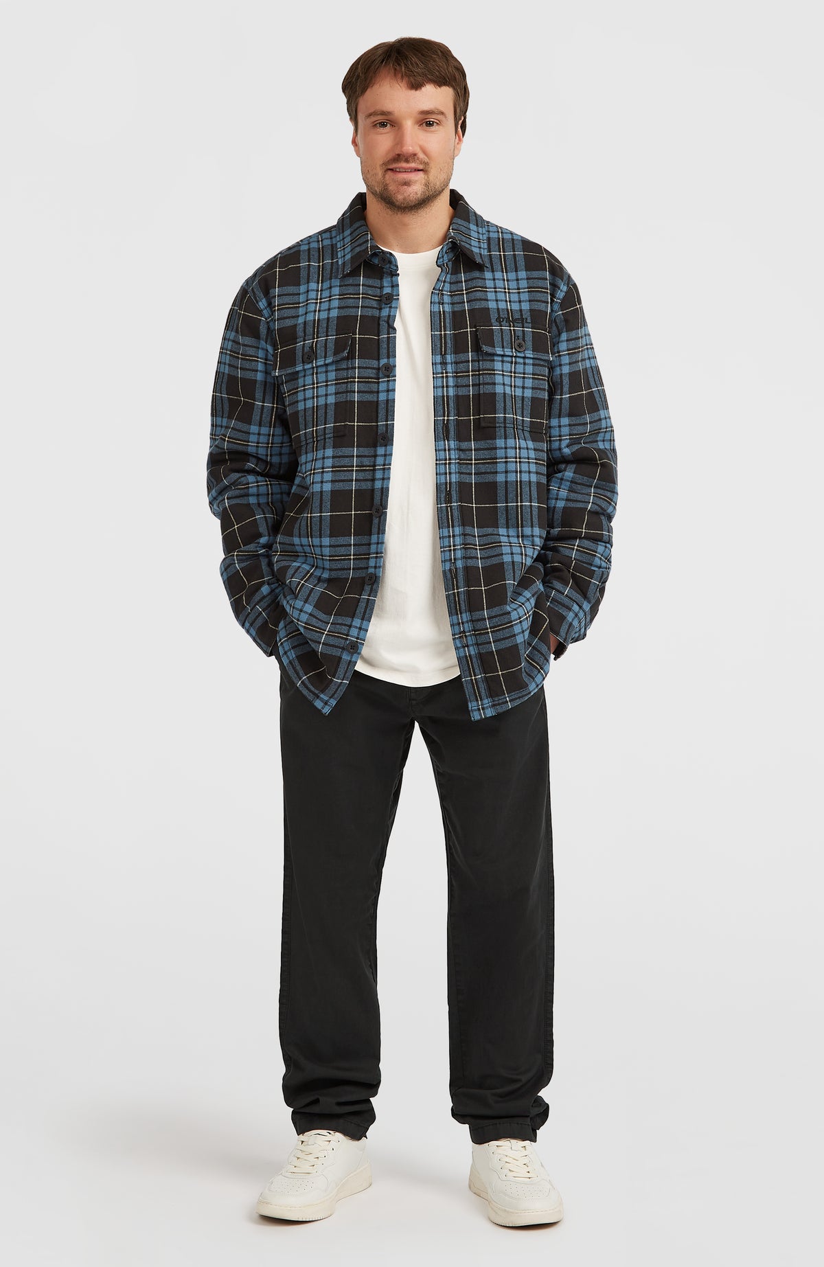 Chemise Must-Have doublée en polaire | Blue Flannel Check