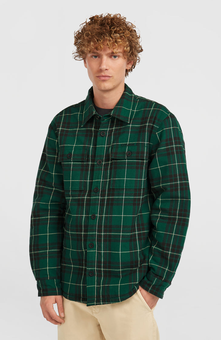 Chemise Must-Have doublée en polaire | Green Flannel Check