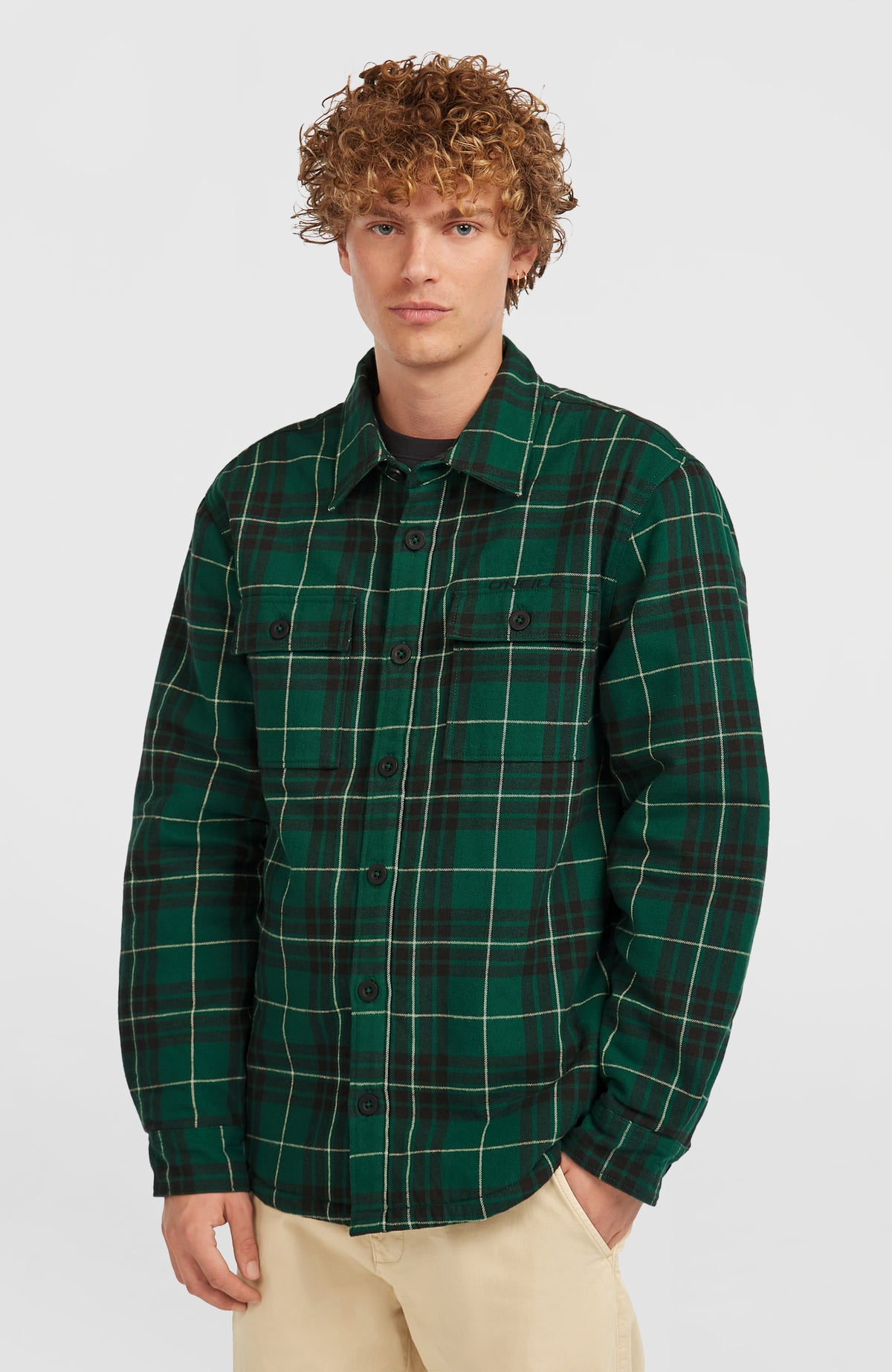 Chemise Must-Have doublée en polaire | Green Flannel Check