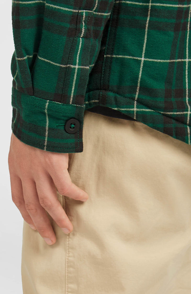 Chemise Must-Have doublée en polaire | Green Flannel Check