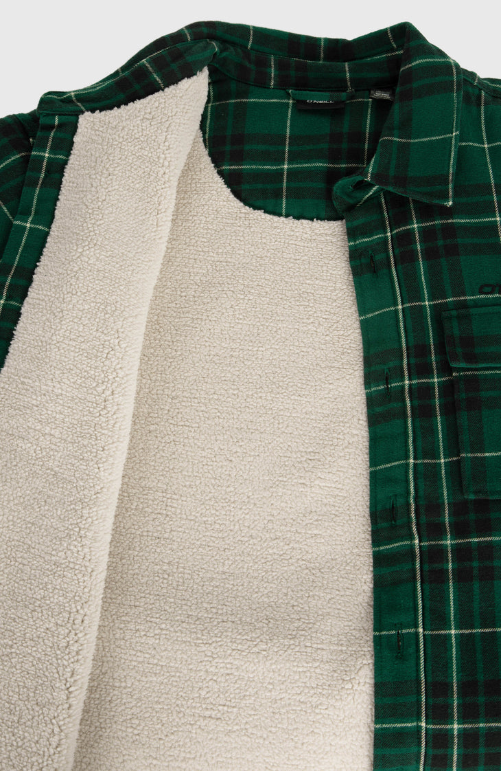 Chemise Must-Have doublée en polaire | Green Flannel Check