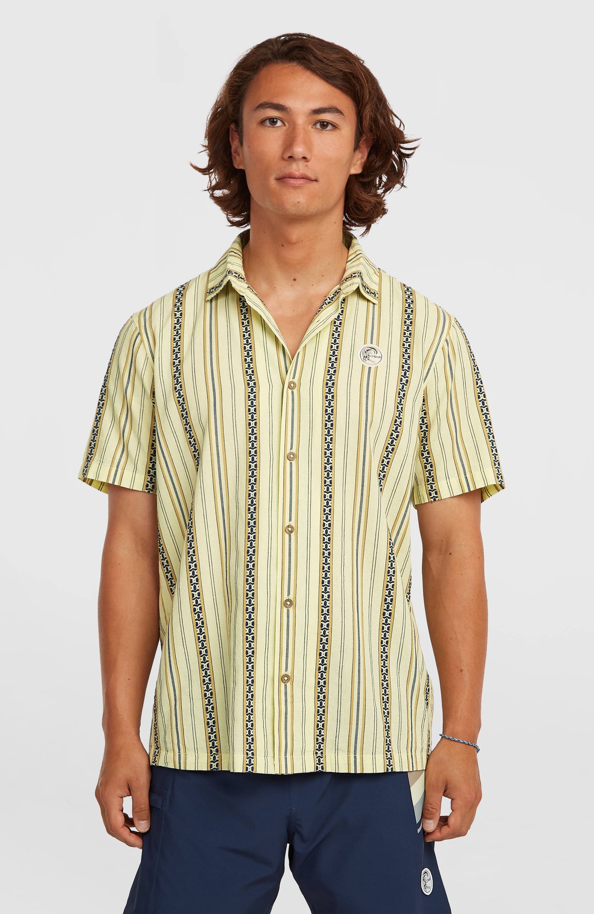 Chemise jacquard O'Riginals | Yellow Originals Jstripe