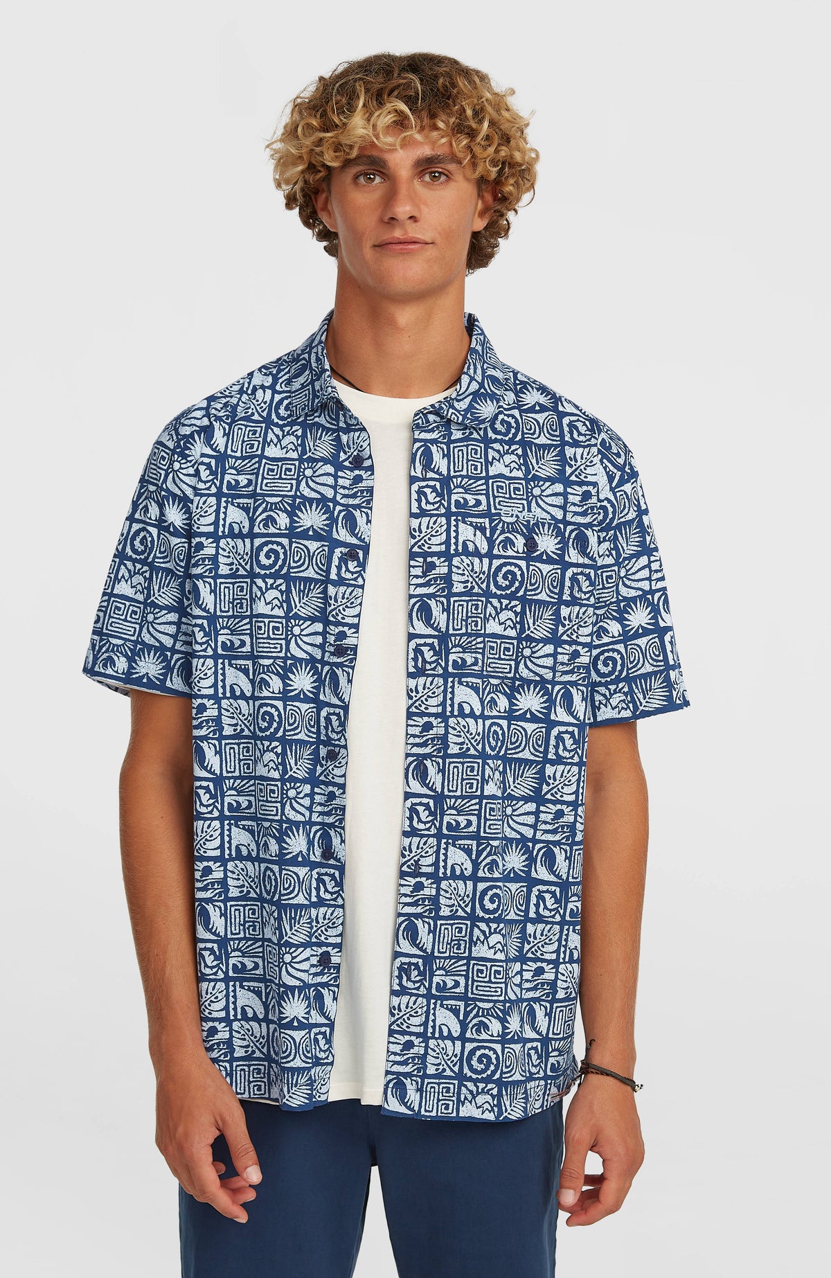 Chemise O'Neill Print | Dark Blue Bricks