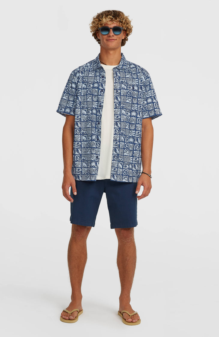 Chemise O'Neill Print | Dark Blue Bricks