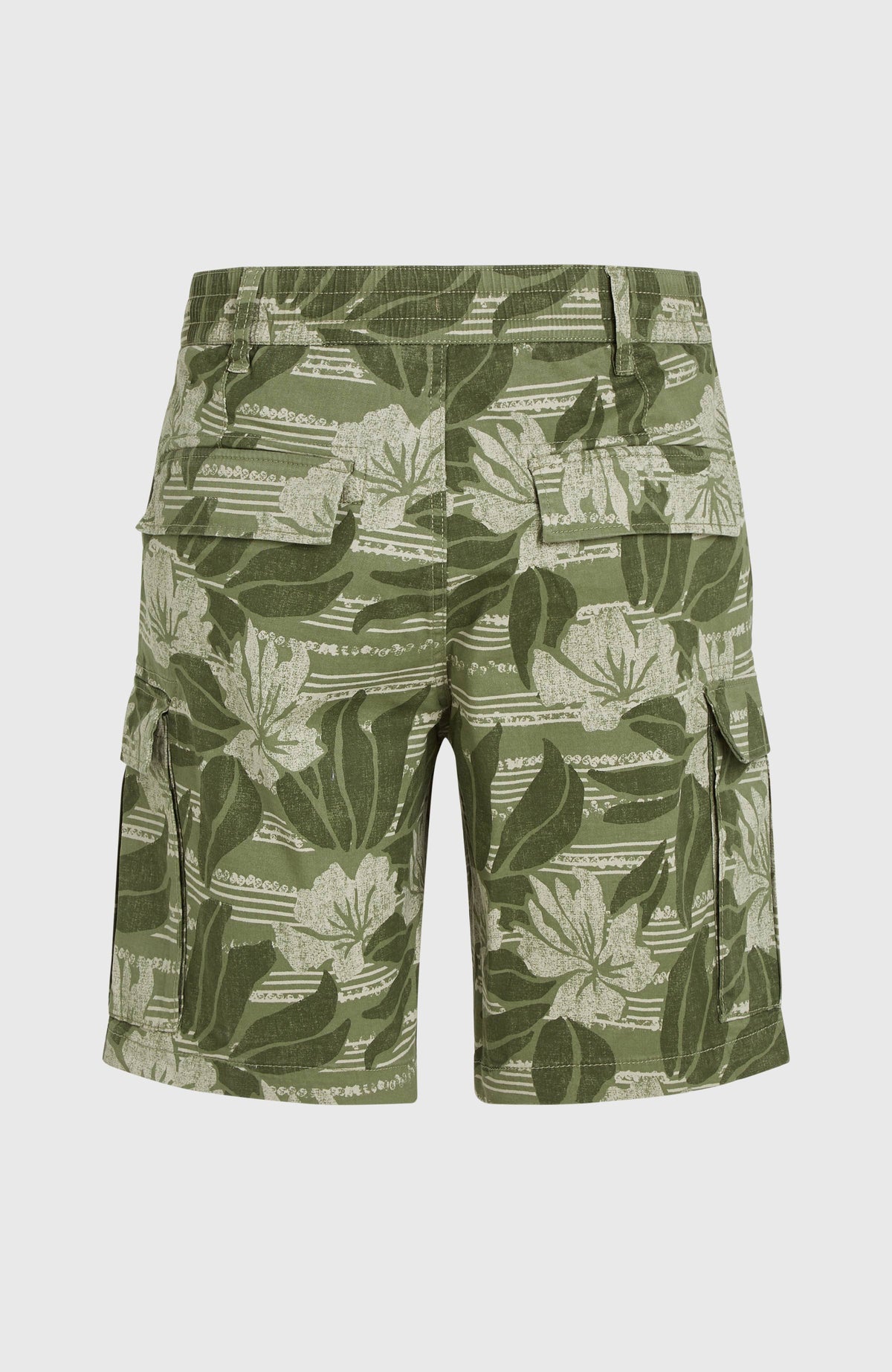 Short cargo Essentials | Green Tonal Dusty Flower