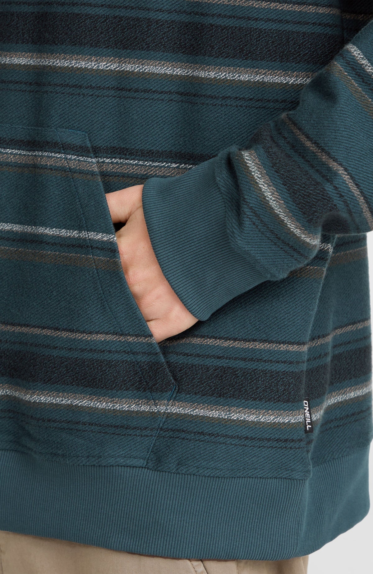 Sweat à capuche Bavaro | Blue Ikat Stripe